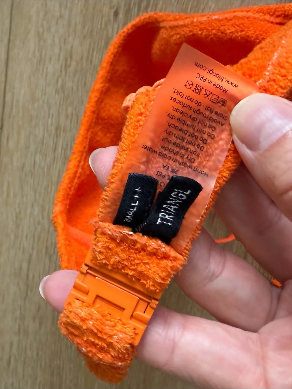 Triangl Swim Orange Terry Swim Top